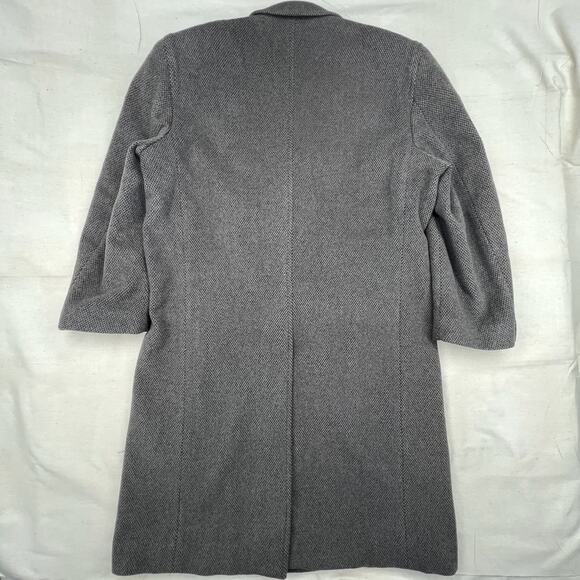 Gianfranco Ruffini Italian Cashmere Overcoat 42R | Gray 90s Quiet Luxury Vintage - Picture 6 of 16